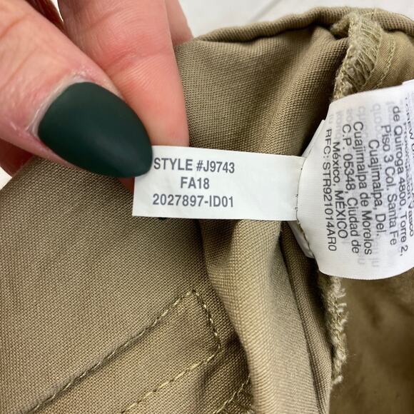 J. Crew Mercantile Khaki Tan Effortless Slim-Fit Crop Chino Pants J9743 Size 4 - Picture 12 of 12